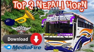 New nepali top 3 horn for bus simulator Indonesia/how to add horn modin bussid#bussimulatorindonesia