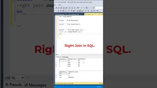 #SQL Right Join Example. #datascience #programming #coding #sqltutorial