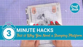 3 Minute CardMaking Hack | This is Why You Need a Stamping Platform | CraftStash