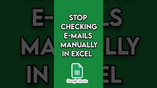 Stop checking Invalid Emails manually in your Excel work.!! #exceltricks