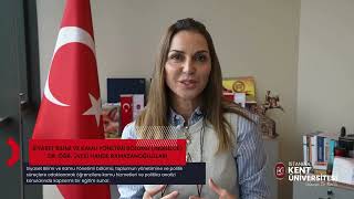 Siyaset Bilimi ve Kamu Yönetimi Bölümü (İngilizce) Tanıtımı - Dr. Öğr. Üyesi Hande Ramazanoğulları