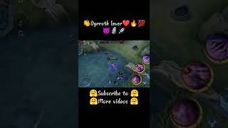 dyrroth player #mlbb #dyrroth #youtubeshorts #trendingshorts #gameplayproplayer #tiktok