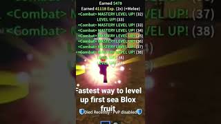 FASTEST way to earn mastery in Blox fruit for beginners