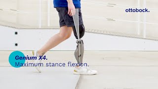 Genium X4. Maximum stance flexion. | Ottobock Professionals