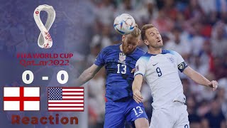 ENGLAND 0--0 USA | MAGUIRE MASTERCLASS | FIFA WORLD CUP 2022 REACTION | ENGLAND V USA HIGHLIGHTS