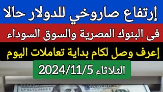 سعر الدولار اليوم/اسعار الدولار في البنوك المصرية  والسوق السوداء اليوم في مصر الثلاثاء  2024/11/5