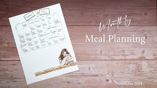 Monthly Meal Planning | November 2024