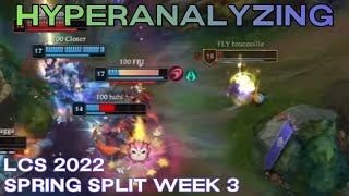 Hyperanalyzing LCS Spring 2022 Week 3