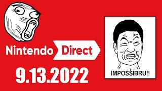 Nintendo Direct Live Reaction! 9.13.2022