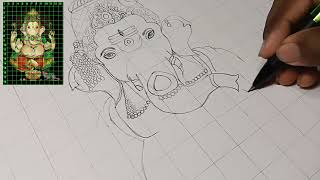 Shree Ganesh drawing, How to draw Lord Ganesh drawing, outline drawing