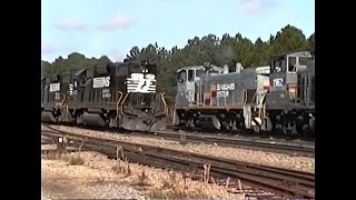 JACKSONVILLE TRAINS PART 3 DEC 30, 1990 CSX-NORFOLK SOUTHERN- AMTRAK with BONUS 1992 AUTO TRAIN!!