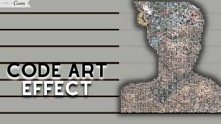 Canva Code Art effects/ Code Art efektas su Canva