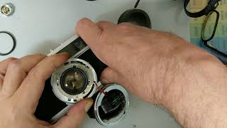 Repair, part 1, Minolta 7s, damaged in transit,inspection