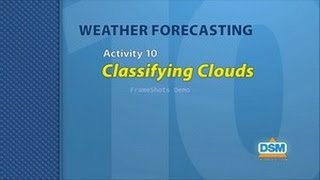 Weather Forecasting - Activity 10: Classifying a Cloud