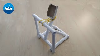 Катапульта из бумаги/Paper catapult/DIY