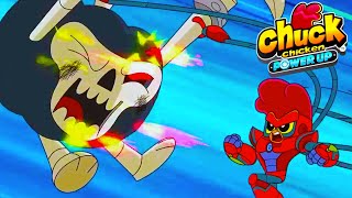 Chuck Chicken Power Up - Halloween, Fast Food and Chuck 🎃Superhero cartoons | Chuck Chicken Cartoons