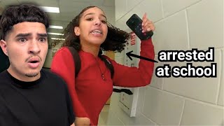 She Pulled Up To School While SUSPENDED and Got Arrested | Don Valdez Reaction