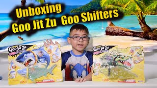 Unboxing Heroes of Goo Jit Zu Goo Shifters Primal Thrash and Rock Jaw!