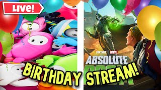 🔴LIVE🔴 bergiebud Birthday Stream! Fortnite and Fall Guys with Viewers!