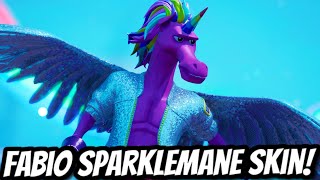 *NEW* FABIO SPARKLEMANE SKIN + FLAKE SHAKE EMOTE GAMEPLAY! - Fortnite Battle Royale