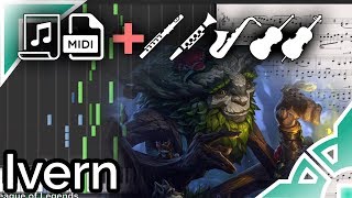 Ivern login theme - League of Legends (Synthesia Piano Tutorial)