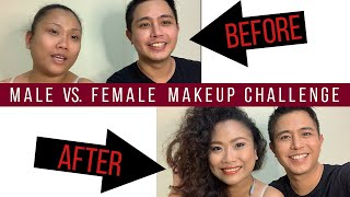 Male vs. Female Make Up Challenge