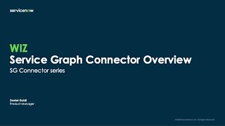 Service Graph Connector overview for WIZ