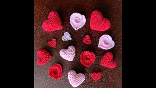 How to Crochet Valentine Hearts