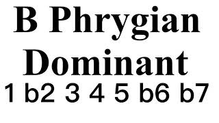 B Phrygian Dominat Backing Track #LBT06B