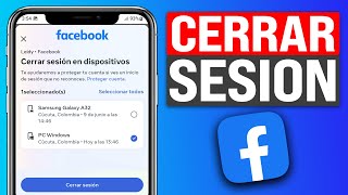 Cómo CERRAR sesiones ABIERTAS de FACEBOOK en otros DISPOSITIVOS ✅