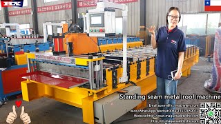 Standing seam metal roof machine