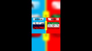 RUSSIA vs IRAN Military Power Comparison 2022 #shorts II RUSSIAN ARMY vs IRAN ARMY 2022 #shorts