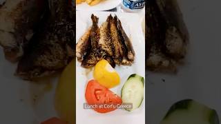 Lunch in Corfu Greece #yummy #food #shortvideo #shorts #fun #travel #life #lifestyle #eating #lunch