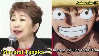 Luffy Voice Actor / Mayumi Tanaka / One Piece / Japanese Seiyuu / Monkey D. Luffy