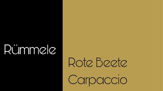 Rote Beete Carpaccio