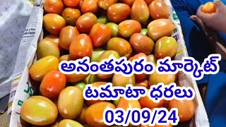 3 September2024|| today Tomato rate in Ananthapuram market || Ananthapuram market tamatar rate today