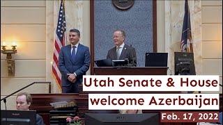 Utah Senate and House welcome Azerbaijan