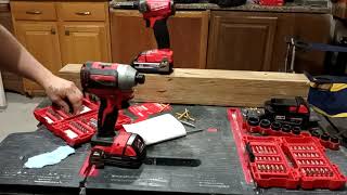 Unboxing and testing my new Milwaukee 18v Fuel Surge impact driver.