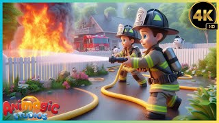 🔥New  Fun Firefighter Song for Kids: Zoom Zoom Zoom! 🚒