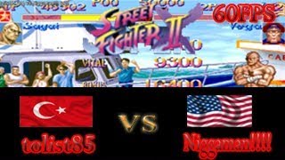 FIGHTCADE || SUPER STREET FIGHTER X || tolist85 (Turkey) vs Niggaman!!! (The USA) [60 FPS]