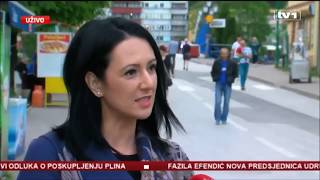 Aida Obuća u javljanju uživo za TV1 nakon što je postala premijerka BPK