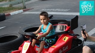 Картинг,Давид катается на феррари с папой на перегонки David is doing carting with Dad  on Ferrari