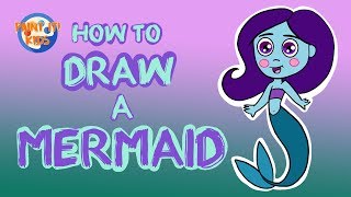 Drawing for kids - How to Draw A Mermaid - MerMay 2019 - Art for kids - How to draw mermaids