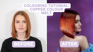 Liminal Spaces I Copper Colour Melt I Step by Step Hair Tutorial