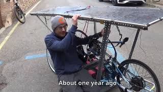 Solar Electric Handbike on Tour (test drive) – Solarbike Eigenbau Teil 2