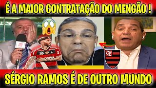 COMENTARISTAS ABISMADOS COM SERGIO RAMOS NO MENGÃO! FLUMINENSE X FLAMENGO