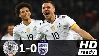 Germany vs England 1-0 2017 - Highlights & Goals – International Friendly (ENGLISH COMMENTARY)