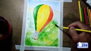 20ª Aula de pintura - Pintando com Lápis aquareláveis