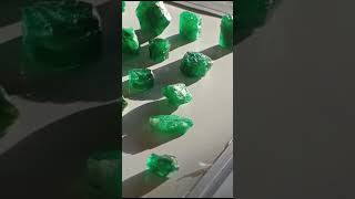 Pakistan Swat Natural Emerald Total lot 350 Carters Size 5 to 23 Carter' Rare Gem Combination Design