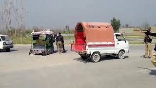 Mardan CHARSADDA  road is closed  due to manga lockdown